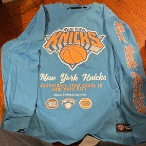New York Knicks Blue Long Sleeve Shirt